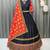 Black Color Digital Print And Mirror Work Cotton Lehenga Choli