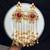 Indian Statement Earrings, Long Multicolor stone Earrings, Red Bridal Kashmiri Jhumka Earrings