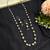 Oxidized Silver Ball Bead Long Necklace Set, German Silver Necklace Earrings Set