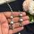 Oxidized Silver Ball Bead Long Necklace Set, German Silver Necklace Earrings Set