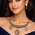 Tribal Silver Choker Set | Boho Oxidized Hasli Necklace & Earrings | Statement Ethnic Jewelry
