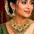 South Indian Gold Bridal Necklace Set, Kundan Jhumka Jewelry