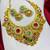 South Indian Gold Bridal Necklace Set, Kundan Jhumka Jewelry