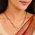 Black Beaded Mangalsutra Necklace, Gold Tone Pendant, Maharashtrian Wedding Jewelry