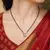 Black Beaded Mangalsutra Necklace, Gold Pendant, Indian Wedding Jewelry