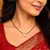 Black Beaded Mangalsutra Necklace, Gold Plated Round Pendant, Traditional Indian Wedding Jewelry