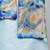 Pastel blue printed cotton silk kurta set