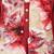 Deep red printed cotton silk kurta set