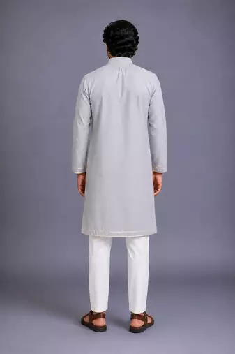 Multicolor printed cotton silk kurta set