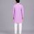 Purple embroidered cotton kurta set