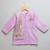 Purple embroidered cotton kurta set