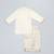 Off white embroidered velvet kurta set