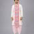 Off white printed cotton dhoti kurta set