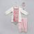 Off white printed cotton dhoti kurta set