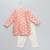 Peach embroidered cotton kurta set