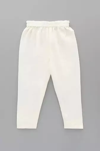 White embroidered cotton silk bandhgala set