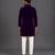 Purple embroidered cotton silk kurta set