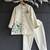 Off white embroidered cotton silk bandhgala set