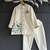 Off white embroidered cotton silk bandhgala set