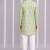 Green printed cotton silk kurta set