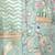 Green printed cotton silk kurta set