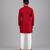 Maroon embroidered cotton silk kurta set