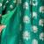 Parrot green printed chanderi kurta set