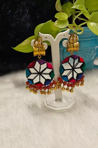 Handcrafted Black Tribal & Multicolour 4-Piece Navratri Combo Set