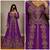 Purple Moroccan Kaftan with Antique Gold Embroidery & Embellished Belt