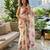 Cream silk blend floral print printed saree