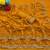 Mustard silk blend sequins work embroidered saree