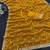 Mustard silk blend sequins work embroidered saree