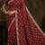 Maroon silk blend sequins work embroidered saree