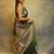 Green silk blend zari woven woven saree