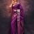 Purple silk blend zari woven woven saree