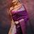 Purple silk blend zari woven woven saree