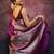 Purple silk blend zari woven woven saree