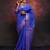 Royal blue silk blend zari woven woven saree