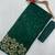 Green georgette sequins work embroidered saree