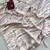 White silk blend bandhej printed saree