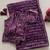Wine georgette sequins work embroidered saree