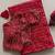 Red georgette sequins work embroidered saree
