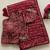 Maroon georgette sequins work embroidered saree