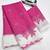 Rani pink linen floral print printed saree