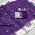 Purple linen floral print printed saree