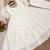 white faux georgette anarkali suit set with sequin work