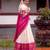 off white cotton poly embroidered designer lehenga-choli