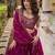 magenta silk blend embroidered designer lehenga-choli
