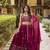 magenta silk blend embroidered designer lehenga-choli