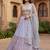 blue Georgette printed designer lehenga-choli